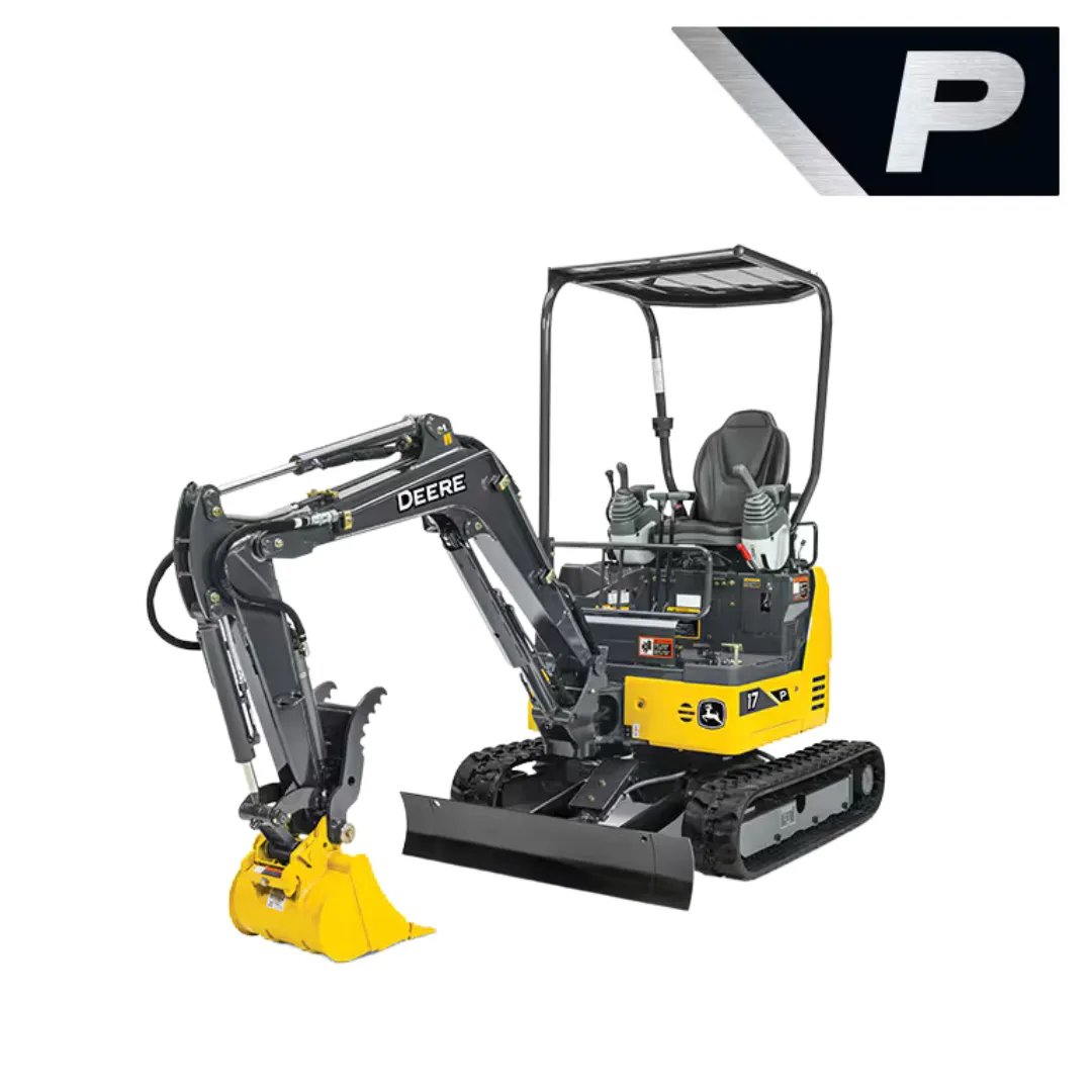 Deere 17P mini-ex thumb 16" bucket