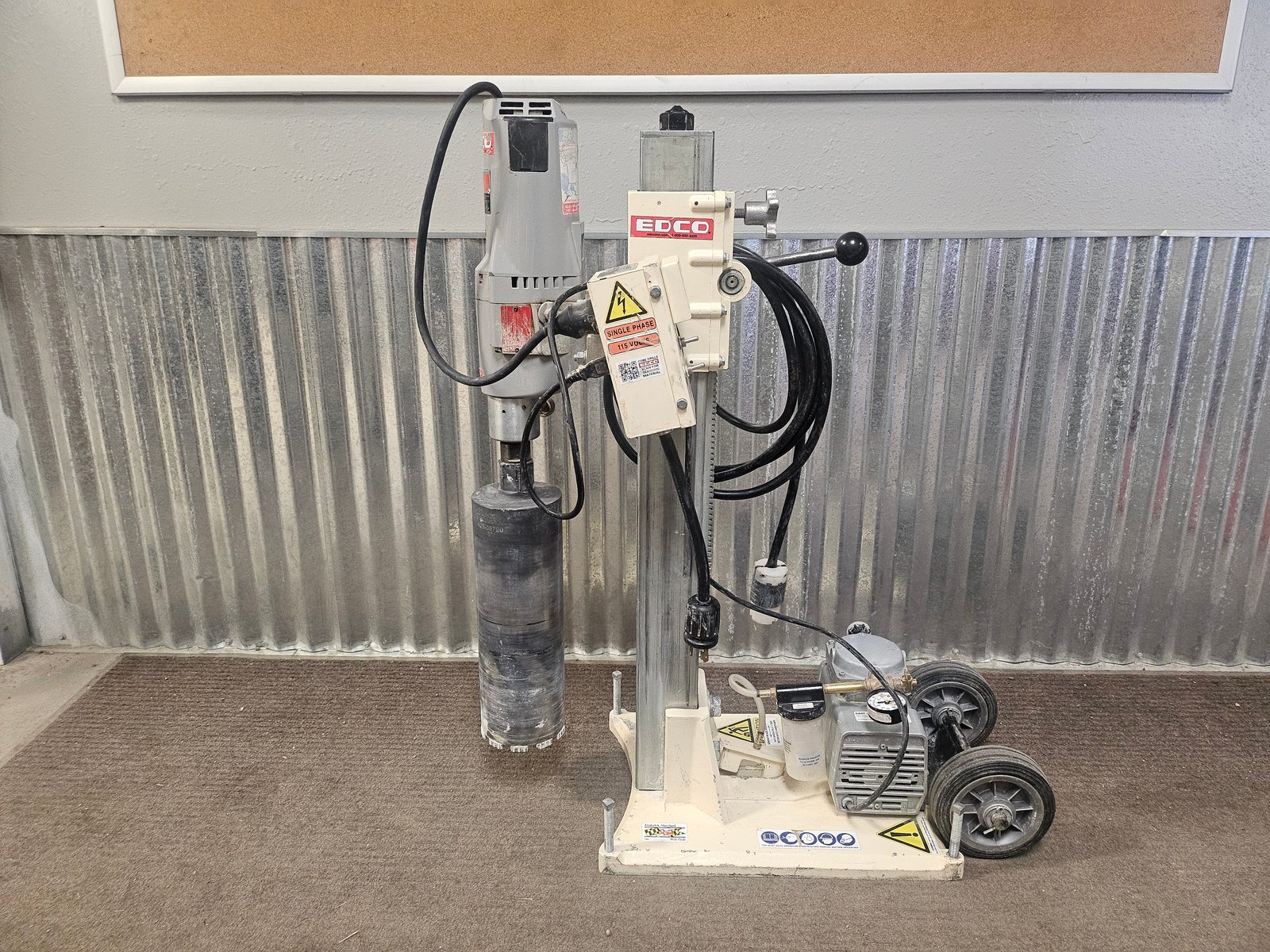 Edco Core Drill 36" Vacuum Pump